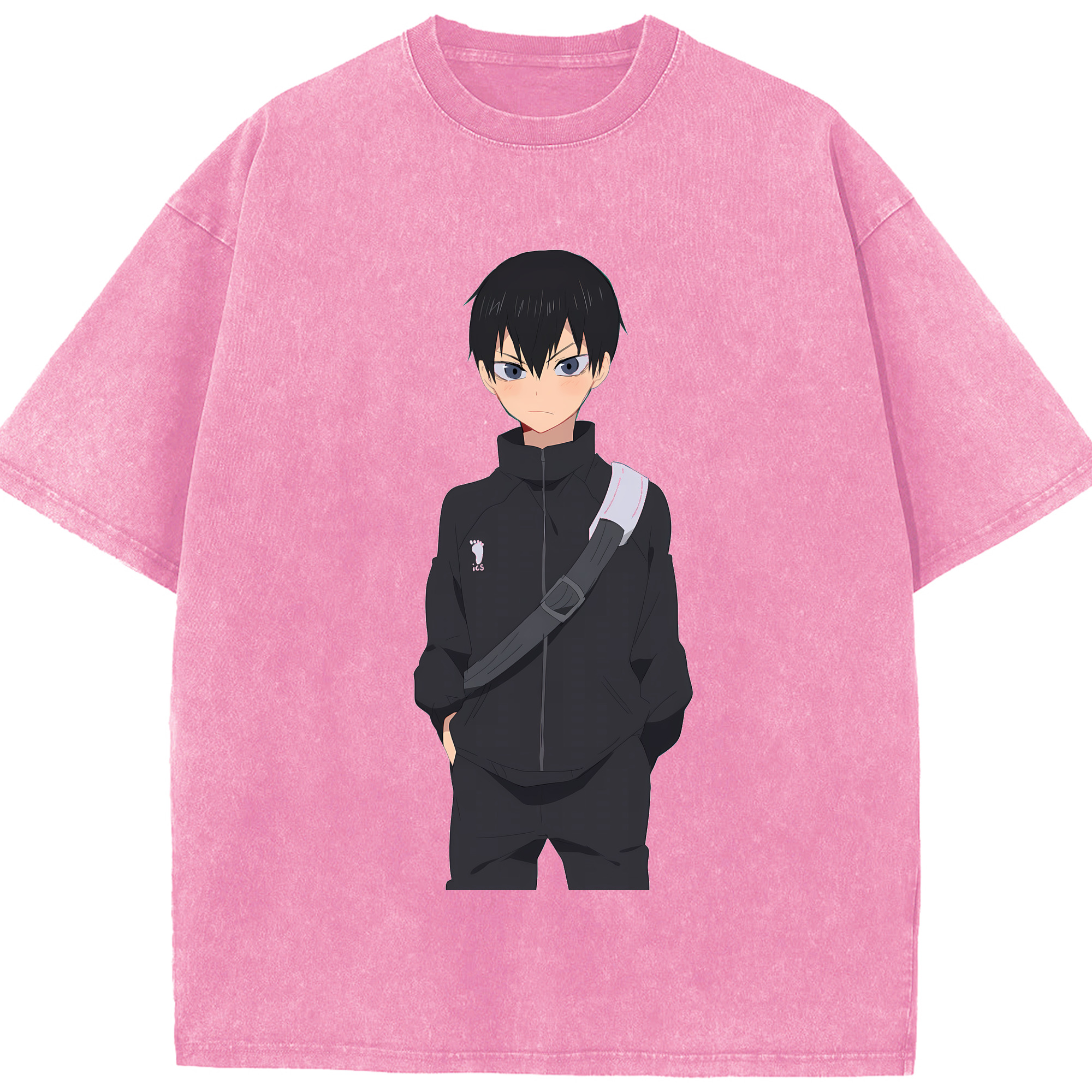 （画像用） ハイキュー!! Haikyu!! 綿100% ヴィンテージ風 半袖Tシャツ（フロントプリント）